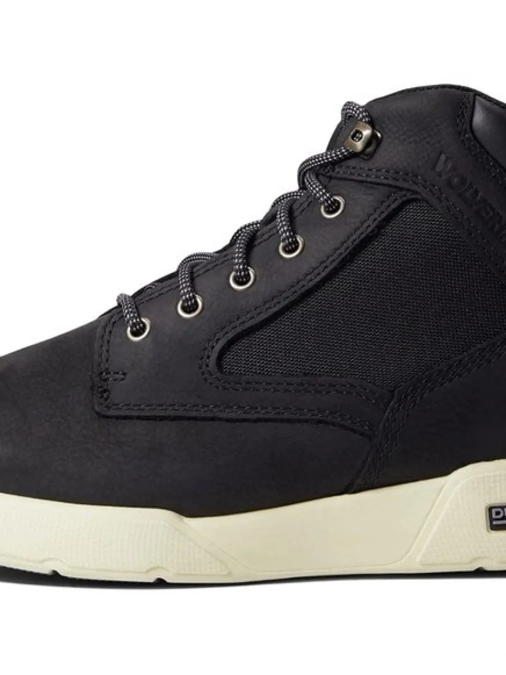 Men’s size 9.5 Wolverine boot Black, Lace Up Work Boots with Cream Sole. NWT - Picture 11 of 11